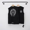 La camiseta de manga larga con estampado sánscrito y patchwork CH Chrome Hearts 26SS, nueva para primavera-verano, es un éxito en el comercio exterior transfronterizo al por mayor.