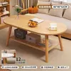 Mesa de Té Pequeña con Aspecto de Madera Maciza para la Sala de Estar, Adecuada para Apartamentos Pequeños, Modelo Nuevo 2026, Mesa Lateral Simple para Balcón