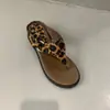 Chanclas Retro de Suela Gruesa para Aumentar la Altura con Estampado de Leopardo para Mujer, Sandalias de Tira Verano al Aire Libre Versátiles Estilo Vacaciones Tacón Cuña