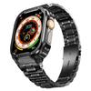 Adequado para Apple Watch S10/7/6/Ultra Caixa Pequena Quadrada de Aço Cinco Moedas Pulseira Integrada 41/44/45/49mm
