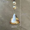 Cortina de Cuentas Colgantes de Cristal Cortina de Puerta Decoración Cadena de Cuentas para Boda Bola de Cristal con Cuentas Tira Larga de Iluminación Accesorios DIY