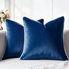 Dropshipping de Temu Totalmente Gestionado para Amazon Transfronterizo: Funda de almohada de estilo nórdico simple con ribete de terciopelo y borde blanco y negro