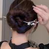 Grampo de Cabelo Florido Sensação Avançada Temperamento Vento Frio Parte de Trás da Cabeça Artefato de Cabelo Feminino Cabelo Grampo de Cabelo Acessórios de Cabelo Temperamento Grampo de Cabelo Hanfu