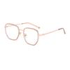 GLAZZY Nuevo Marco de Gafas Metálico Retro Estilo Coreano Antiazul Moda para Hombres y Mujeres Inicio con Gafas Kickoff para Miopía