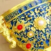 Ímã de Geladeira Original Metal Dourado Taça Imortal Ornamento Dinastia Qing Qianlong Taça de Vinho Museu Souvenir de Viagem
