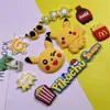Accesorios DIY Personalizados de Pikachu, Accesorios Decorativos de Goma Suave, Accesorios para Fundas de Teléfono Móvil, Accesorios para el Cabello de Personajes de Dibujos Animados, Accesorios para Zapatos con Agujeros