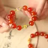 Novo Estilo Chinês Lírio-do-vale ~ Bambu Dai Lan Flor Borboleta Pulseira Estilo Antigo Bambu Linger Sonho Sentido Avançado Presente para Namorada