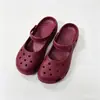 Zuecos de Ballet de Suela Blanda de Moda para Mujer, Nuevo Estilo Verano 2026, Sandalias Antideslizantes para Exteriores Mary Jane, Vacaciones en la Playa