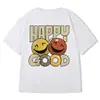 Camiseta de manga corta para hombre verano 2025 impresión de tigrito gordito nuevo ins talla grande para estudiantes estilo Hong Kong holgada media manga