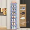 Sapateira Dopamine para Entrada de Casa, Sapateira de Armazenamento de Sapatos Estilosa de Múltiplas Camadas para Interior, Pequena, Estreita, Robusta e Durável