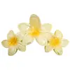 Presilha de Cabelo Flor de Frangipani Mais Vendida, Presilha de Garra para Cabelo, Presilha Tubarão, Tamanho Grande para Cabelos Grossos, Acessórios Populares, Joias Yiwu