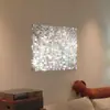 Campanilla de Viento Espejo Mosaico Pintura Colgante Decorativa Estilo Xiaohongshu Adorno Creativo para Dormitorio Sala de Estar