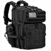 Mochila táctica de tela Oxford de 45L, hecha a medida. Mochila táctica con sistema MOLLE, hecha a medida