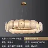 Lámpara de araña de mármol de cobre puro de lujo ligero, estilo chino nuevo, diseño post-moderno, para sala de estar, comedor, simple y elegante, luz para hogar de villa