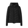 Z Estilo Europeo y Americano Transfronterizo 2026 Nueva Moda Elegante para Mujer Venta al por Mayor Abrigo de Algodón Parcheado de Manga Larga con Cuello Alto 8073205
