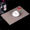 Individual de Mesa Cuadrado Minimalista Negro Antideslizante Impermeable Aislamiento Térmico Estilo Japonés Teslin PVC Individual de Mesa Mantel Individual Protector de Plato Posavasos