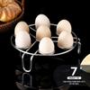 Suporte para Cozinhar Ovos no Vapor de Aço Inoxidável Espesso 4mm Doméstico Multifuncional Redondo Cozinha Pé Alto Suporte para Cozinhar a Vapor Suporte para Cozinhar Ovos Atacado