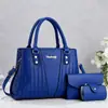 Bolso para Mujer de Gran Capacidad Moderno Versátil Set de Tres Piezas Bolso de Mano Texturizado Regalo Bolso para Mujer de Uso Diario