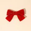 Pinza para el cabello para niños europea y americana, accesorios para el cabello, lazo rojo, dulce, linda, festiva, joyería para bebé, clip al por mayor