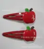 Clip de Resina Ecológica para Manzana BB Clip Lateral Clip de Gota de Agua Accesorios de Joyería de Resina Accesorios para la Cabeza Europeos y Americanos Joyería para Niños