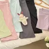 Pantalones Acampanados para Niñas, Pantalones de Yoga de Cintura Alta con Protección Solar para Verano, Pantalones Deportivos Casuales para Bebés Niñas