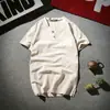 2025 Comércio Exterior Transfronteiriço Masculino Tamanho Grande Moda Casual Algodão Linho Imitação Manga Curta Camiseta Cor Sólida Estilo Chinês Fábrica de Camisetas