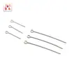 Agujas de Acero Inoxidable en Forma de 9 Disponibles 0.7-1.0mm Longitud de Hilo 12-70mm Agujas para Perlas Acero de Titanio Accesorios para Joyería DIY