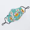 Mascarilla Infantil de Algodón Puro con Dibujos Animados Lindos, Mascarilla Protectora Cálida a Prueba de Viento para Otoño e Invierno para Protección al Aire Libre con Válvula