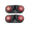 Abrazadera de cuerda de aleación de aluminio negra con punto transfronterizo, abrazadera de alambre para Pilates, placa de sujeción de cuerda automática para navegación en barco