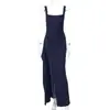 Vestido longo moda feminina transfronteiriça sexy sem alças costas nuas vestido de noite estiloso 2026 outono vestido de fenda alta estilo INS