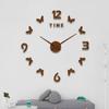Reloj de Pared Acrílico de Mariposa Estéreo 3D Reloj Creativo DIY Entrada Sala de Estar Decoración de Dormitorio Reloj Adhesivo de Pared Reloj Espejo