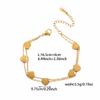 Nuevo producto no se decolora oro trébol de cuatro hojas pulsera estilo mariposa moda simple pulsera de acero de titanio diseño original