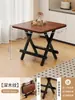 Mesa Plegable, Mesa Pequeña Portátil para Apartamentos de Alquiler, Mesa de Comedor para el Hogar, Mesa Cuadrada, Mesa Pequeña para Montar Puestos