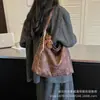 Bolsa Feminina Estilo Coreano Estampa de Leopardo Bolsa de Moda 2026 Nova Bolsa Tote Retrô de Ombro Único Transversal Popular para o Dia a Dia Grande Capacidade