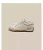 Tênis Estilo Ballet com Solado Grosso para Mulheres, Novo Modelo Primavera e Outono 2026, Tênis com Plataforma, Sapatos Brancos Versáteis com Estampa de Estrelas