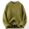 Suéter de Veludo de Visão ACU Masculino Suéter Tricô Espesso Retro Masculino de Inverno Suéter Interno Macio e Aconchegante Estilo Preguiçoso Outono e Inverno