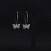 Suministro del Fabricante Aretes Estilo Bosque de Mariposas de Hadas Aretes de Aro Grande Largos Aretes Nicho Elegantes Joyería para la Oreja