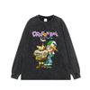 Camiseta de Anime Japonesa Estampada Transfronteriza para Hombre Estilo Urbano Holgada Algodón Puro Manga Corta Unisex
