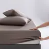 2026 Nuevo Modelo Algodón de Fibra Larga Algodón Puro Sábana Ajustable Cubierta de Colchón de una Pieza Cubierta de Cama para Todas las Estaciones