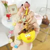 Llavero de Resina con Cuentas Hecho a Mano de Verduras y Frutas Decoración para Taza Colgante Lindo para Bolso Femenino Colgante de Moda Regalo