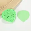 Esponja Compresa de Pulpa de Madera de Colores con Forma de Gota de Agua, Más Vendida Transfronteriza, para Limpieza Facial, Esponja Multiusos, Estropajo, Paño Esponja