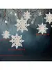 Decorações de Natal Floco de Neve Criativo Pendurado Atmosfera Shopping Center Loja de Joias Vitrine Teto Layout de Cena