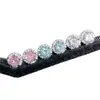 Aretes Brillantes Exquisitos de Circonita Transparente, Pendientes Versátiles de Moda Full Diamond de Lujo Ligero, Aretes de Alta Gama para el Uso Diario