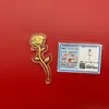 Nueva Flor Rosa de Regalo con Pan de Oro, Flor de Pan de Oro, Confesión del Día de la Madre, Sobre Rojo del Día de San Valentín Chino, Regalo Conmemorativo Creativo