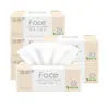 Papel de cocina suave y limpio (Polvos faciales de humo suave) Paquete de actividad de 100 toallas de papel para baño de 3 capas color humo