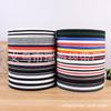 Jacquard Color Block Elástico de Cintura de Nylon Fita Elástica para Calça Bolsa Cinto Portátil Borda Compacta Elástico Ponto
