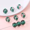 Accesorios para pulseras de cuentas hechas a mano DIY, cuentas de vidrio de colores divertidas pintadas a mano, cuentas rayadas de amor para AliExpress