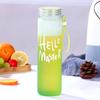 Vaso de Vidrio de Color Gradiente Portátil Vaso de Agua Escarchado de Alto Valor Taza de Empuje Publicitaria Estudiante Linda con Logo Personalizado