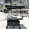 Carrinho de Camping, Carrinho de Mão Pequeno com Altura Ajustável, Dobrável e Móvel, Adequado para Barracas de Feira Noturna, Carrinho de Mão, Carrinho Pequeno