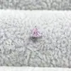 Brinco de Titânio F136 Liga Triangular Zircônia G23 Titânio Rosca Interna Zircônia Piercing Labial Piercing de Língua Joia Cabeça